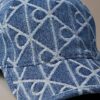 Șapcă de baseball Denim cu logo emblemă pe toată suprafața