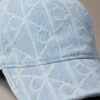 Șapcă de baseball Denim cu logo emblemă pe toată suprafața