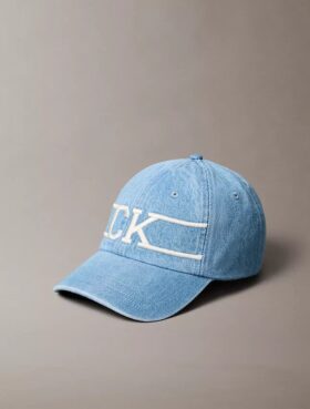 Șapcă de baseball din denim cu logo Monogram