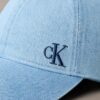 Șapcă de baseball din denim spălat cu logo brodat