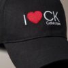 Șapcă din sargă cu grafică „I Love Ck”