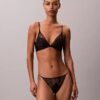 Bikini CK Black cu dantelă florală Bikini CK Black cu dantelă florală