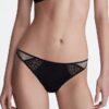 Bikini CK Black cu dantelă grafică
