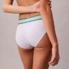 Bikini cu dungi din bumbac și Modal Icon