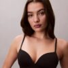 Bikini cu talie înaltă, elastic, din microfiber, cu monogramă grafică Bikini cu talie înaltă, elastic, din microfiber, cu monogramă grafică