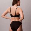 Bikini cu talie înaltă, elastic, din microfiber, cu monogramă grafică Bikini cu talie înaltă, elastic, din microfiber, cu monogramă grafică