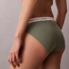 Bikini din bumbac elastic cu nervuri Bikini din bumbac elastic cu nervuri