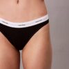 Bikini din bumbac elastic cu nervuri Bikini din bumbac elastic cu nervuri