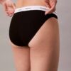 Bikini din bumbac elastic cu nervuri Bikini din bumbac elastic cu nervuri