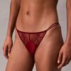 Bikini din dantelă florală neagră CK Black