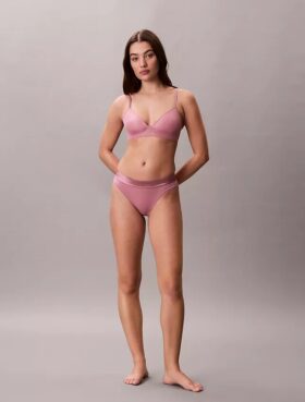 Bikini iconic din bumbac și Modal cu logo metalic