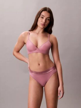 Bikini iconic din bumbac și Modal cu logo metalic