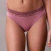 Bikini iconic din bumbac și Modal cu logo metalic