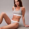 Bikini tanga din bumbac elastic cu nervuri Bikini tanga din bumbac elastic cu nervuri