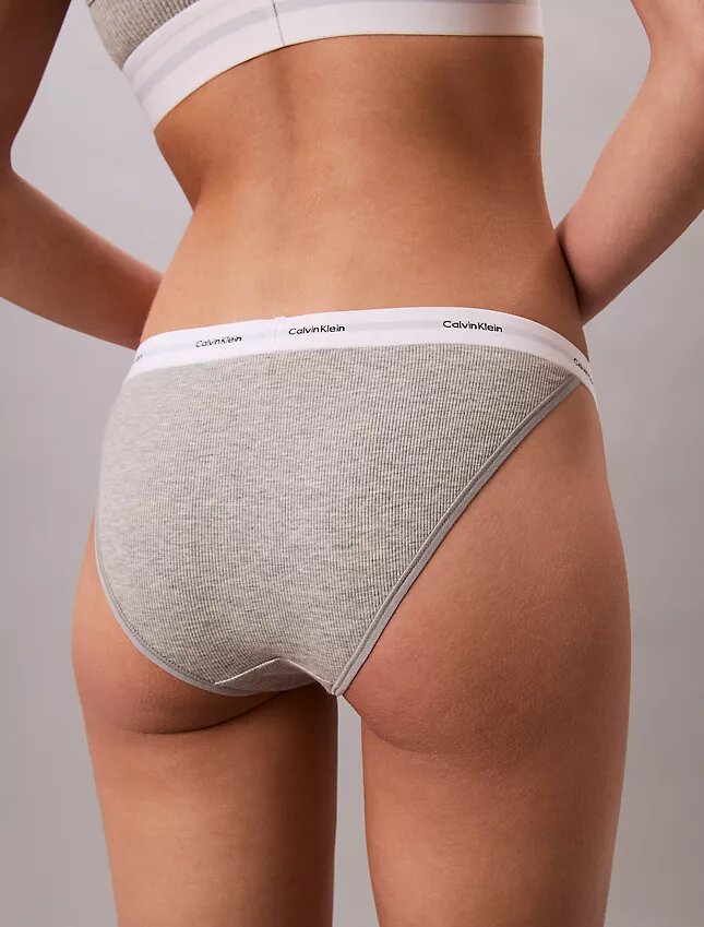 Bikini tanga din bumbac elastic cu nervuri Bikini tanga din bumbac elastic cu nervuri