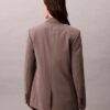 Blazer din amestec de gabardină de lână cu două rânduri de nasturi