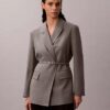 Blazer elastic cu curea