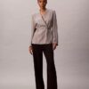 Blazer înfășurat din jacquard de viscoză