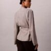 Blazer înfășurat din jacquard de viscoză