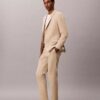Blazer slim din amestec de in Blazer slim din amestec de in