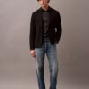 Blazer slim din gabardină de lână