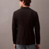 Blazer slim din gabardină de lână