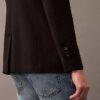 Blazer slim din gabardină de lână