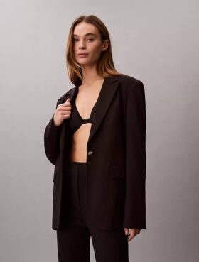 Blazer slim din ponte