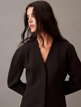 Blazer structurat din material elastic