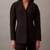 Blazer structurat din material elastic