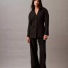 Blazer structurat din material elastic