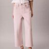 Blugi cropped cu picior larg Blugi cropped cu picior larg