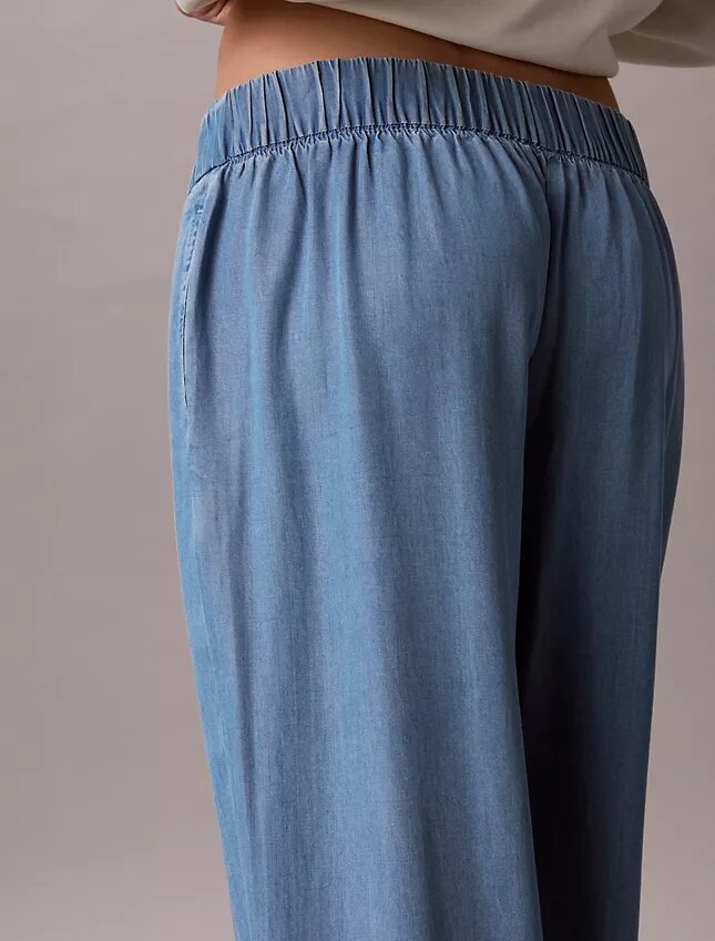 Blugi din denim relaxat, fără nasturi Blugi din denim relaxat, fără nasturi