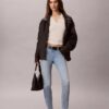 Blugi skinny cu talie medie Blugi skinny cu talie medie