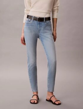 Blugi skinny cu talie medie