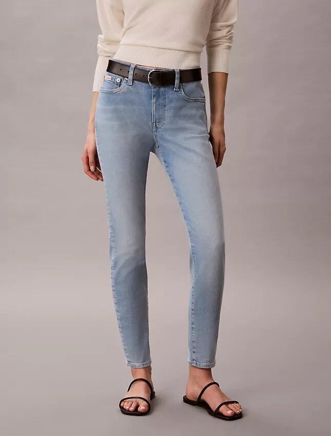 Blugi skinny cu talie medie Blugi skinny cu talie medie