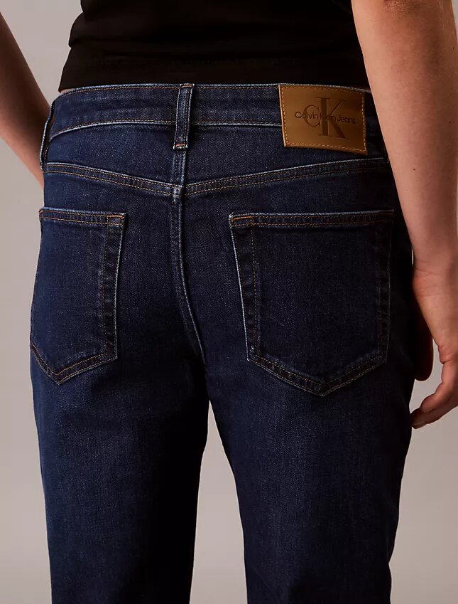 Blugi slim cu talie medie Blugi slim cu talie medie