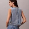 Bluză scurtă din denim