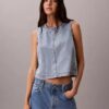Bluză scurtă din denim