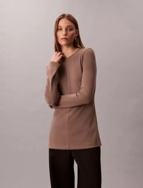 Bluză tunica slim din tricot
