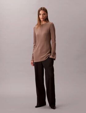 Bluză tunica slim din tricot
