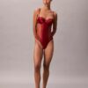Body-ură din dantelă florală CK Black