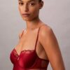 Body-ură din dantelă florală CK Black