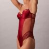 Body-ură din dantelă florală CK Black