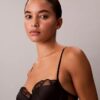 Body-ură din dantelă florală CK Black