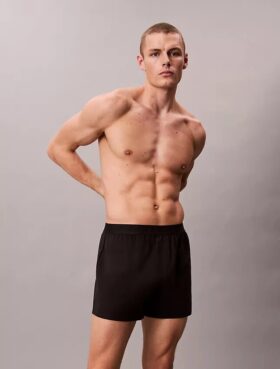 Boxeri CK Black Lounge Slim Knit