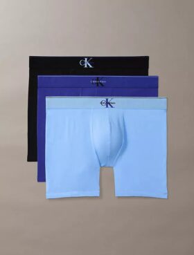 Boxeri cu monogramă grafică din Cotton Stretch, pachet de 3 bucăți