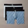 Boxeri cu monogramă grafică din Cotton Stretch, pachet de 3 bucăți