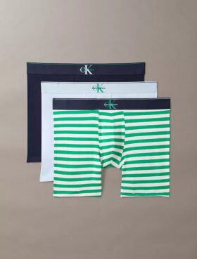 Boxeri cu monogramă grafică din Cotton Stretch, pachet de 3 bucăți