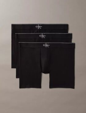 Boxeri cu monogramă grafică din Cotton Stretch, pachet de 3 bucăți